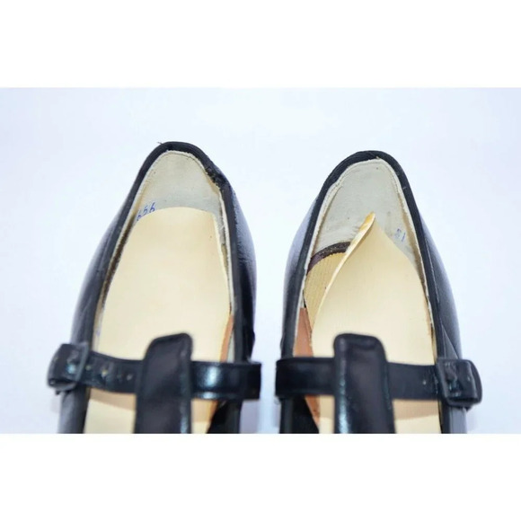 P.W.Minor Orthopedic Black Mary Jane Buckle Heel 7 - Picture 3 of 9